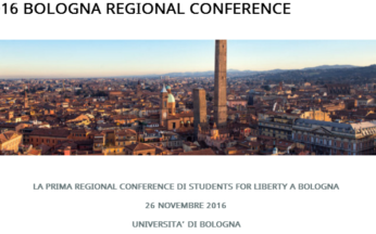 PRIMA CONFERENZA REGIONALE DI STUDENTI PER LIBERTA 'A BOLOGNA