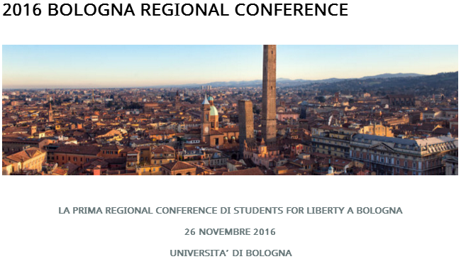 PRIMA CONFERENZA REGIONALE DI STUDENTI PER LIBERTA 'A BOLOGNA