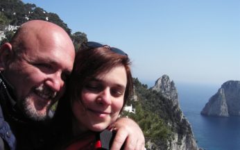 max fanelli con la moglie