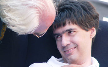 Foto con Luca Coscioni e Marco Pannella