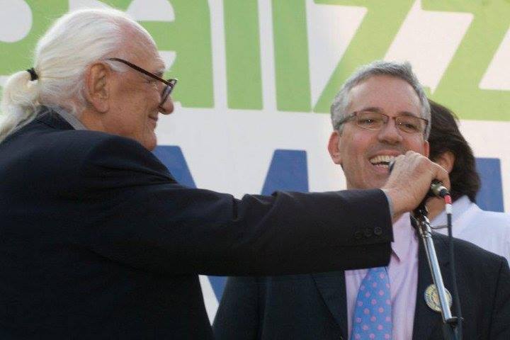 Foto di CLaudio Radaelli con Marco Pannella