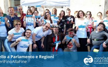 foto scattata a Roma il 21 aprile per la giornata del Biotestamento