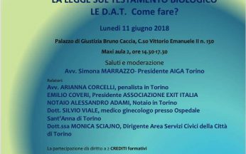 Convegno aiga Torino sul biotestamento