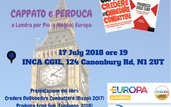 Cappato e Perduca a Londra per Più e Meglio Europa