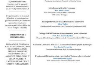 Convegno Ami di Porretta Terme sul biotestamento