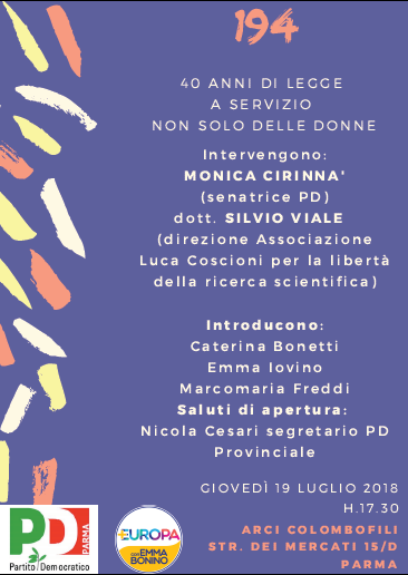 legge 194 evento parma