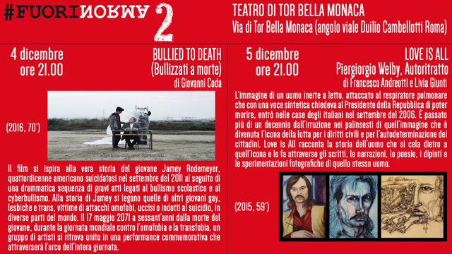 proiezione love is all tor bella monaca