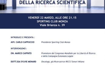 eutanasia e libertà della ricerca scientifica Monza