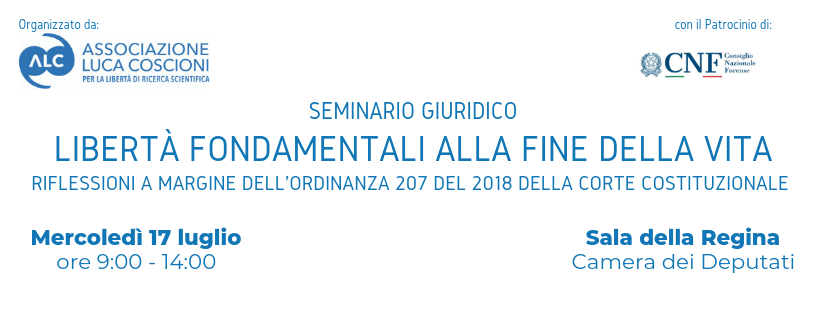 seminario giuridico libertà fondamentali alla fine della vita