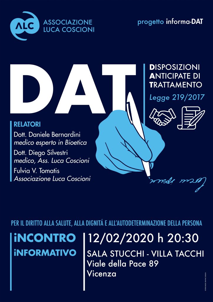 Incontro Testamento biologico Vicenza