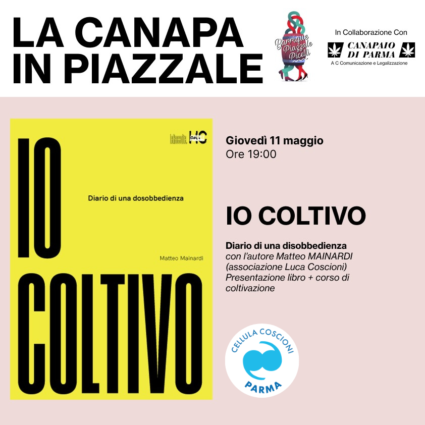 Locandina presentazione Io Coltivo a Parma