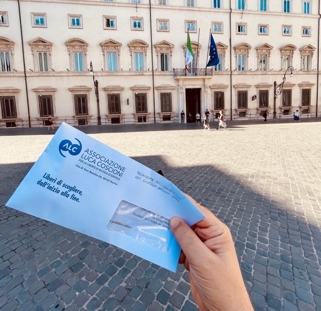 Lettera piattaforma digitale Meloni