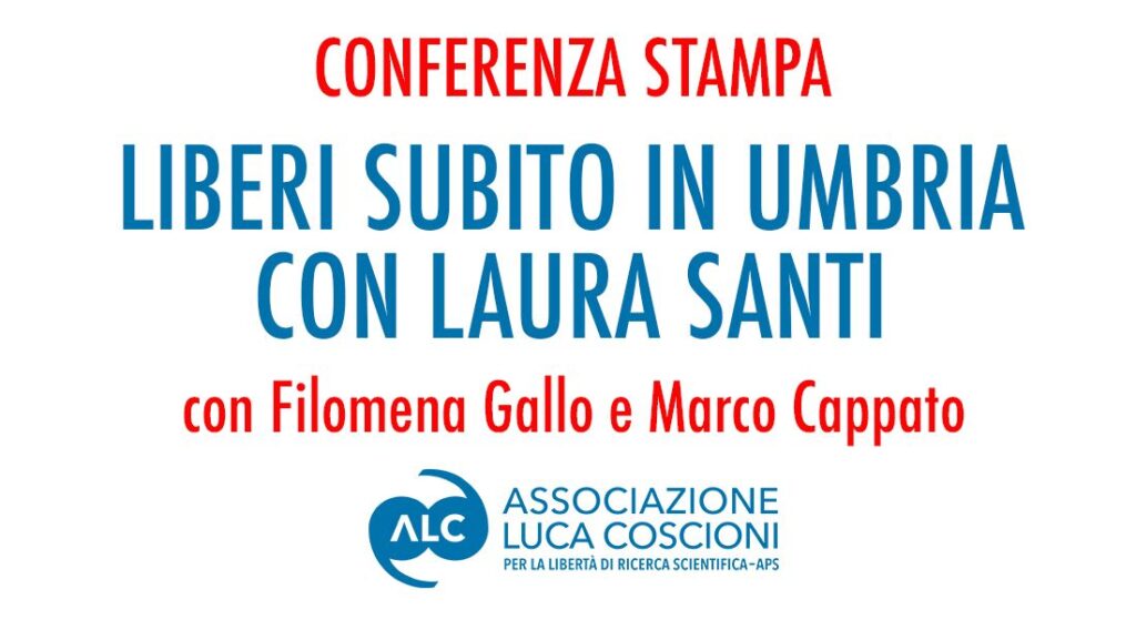 Conferenza stampa Liberi subito in Umbria
