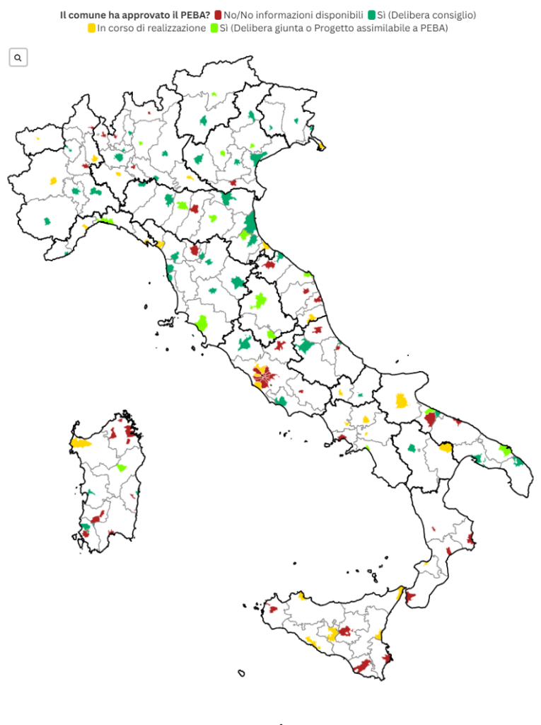 Indagine Osservatorio PEBA Comuni capoluogo