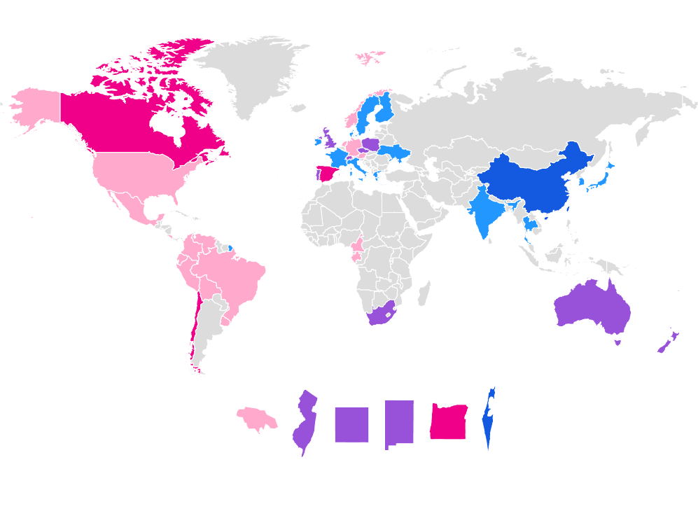 Mappatura legislazione su psichedelici